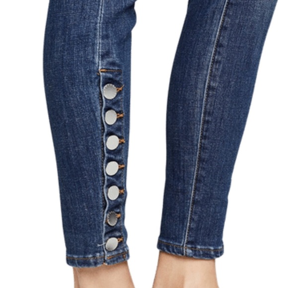 NWT L'AGENCE‎ Piper High Rise Skinny Jeans Button Ankle Dark Wash Denim Size 25 - Picture 4 of 16